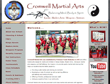 Tablet Screenshot of cromwellmartialarts.com